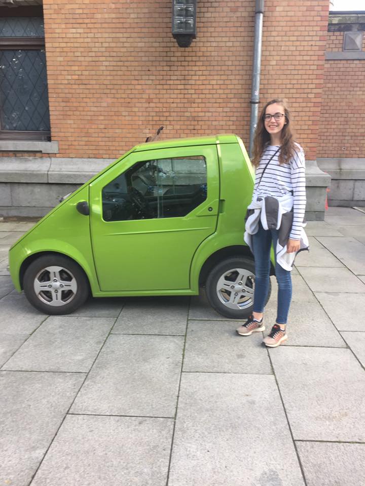 Cora finds a smal car