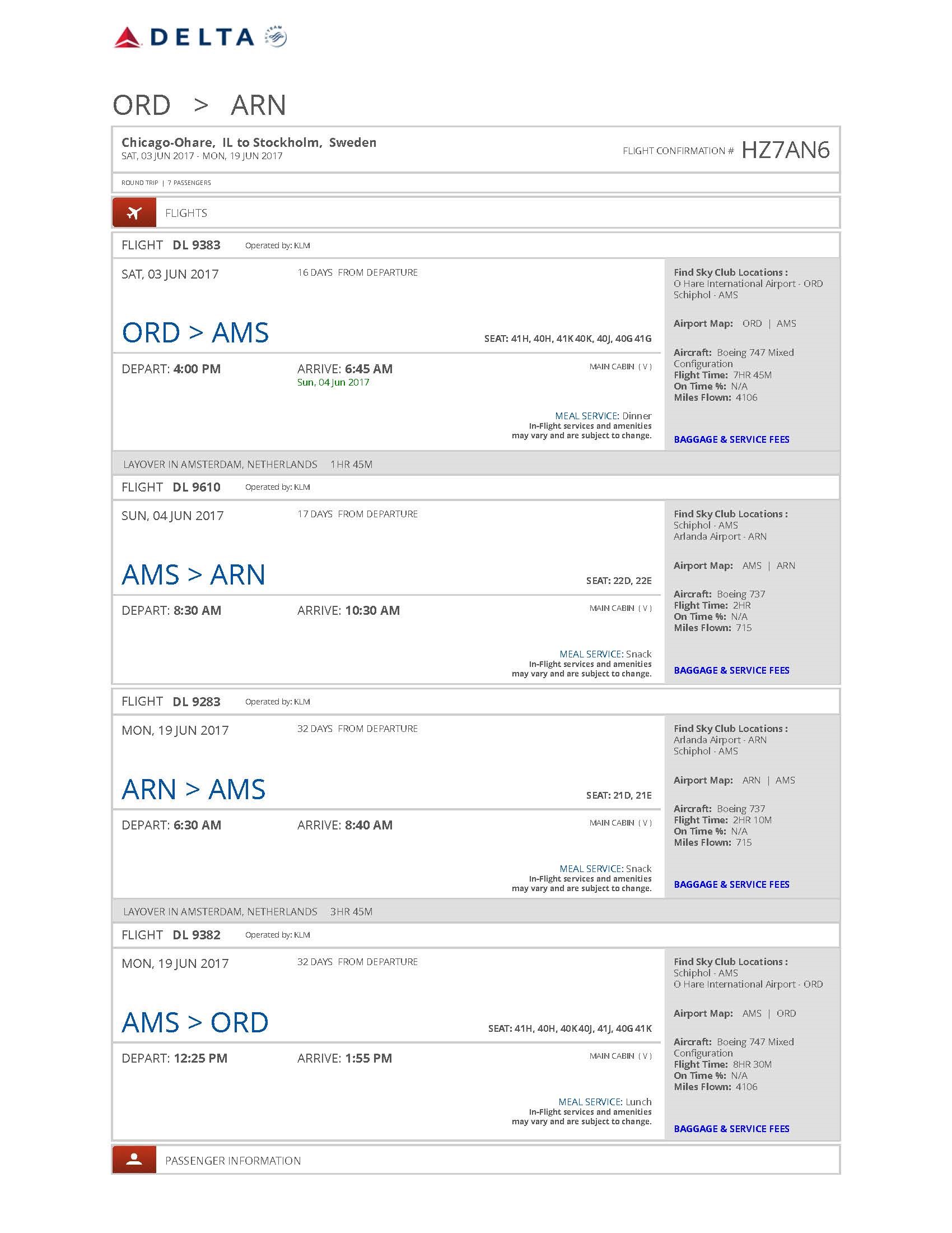 Delta flight schedule